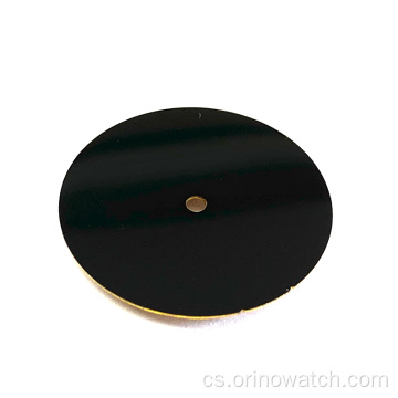 Černý prázdné smaltovací číselník pro hodinky